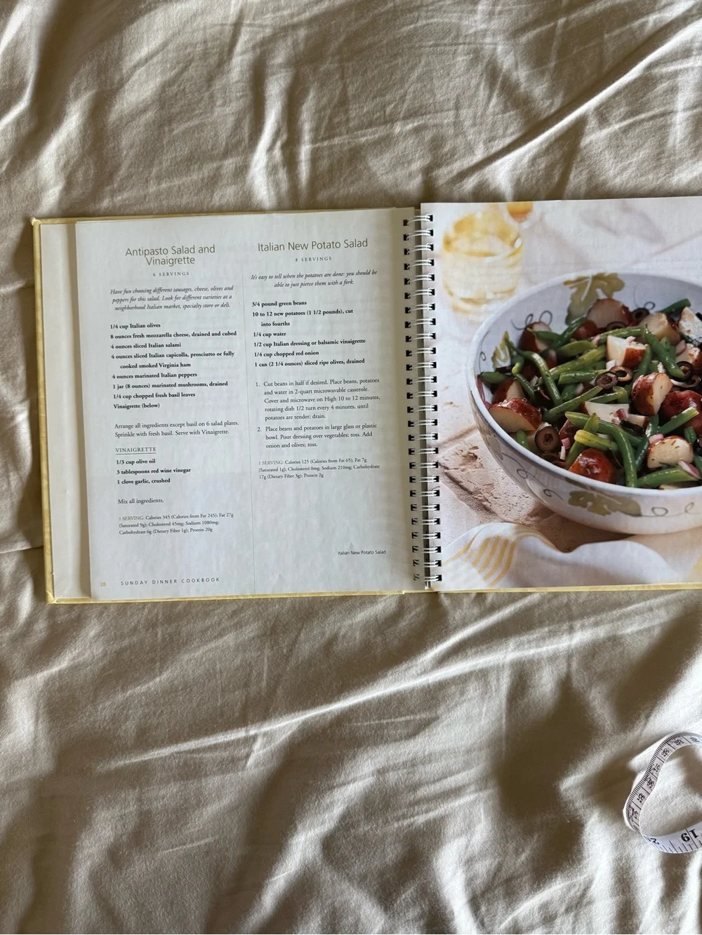 Betty Crocker Sunday Dinner Cookbook - Cream Cover with Food Photo